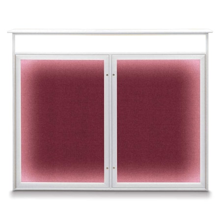 United Visual Products Open Faced Traditional Corkboard, 72x36" UV645A-WHITE-RUBBER